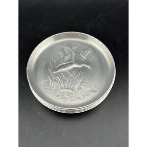 Vintage Aluminum Duck Coasters - Set of 5